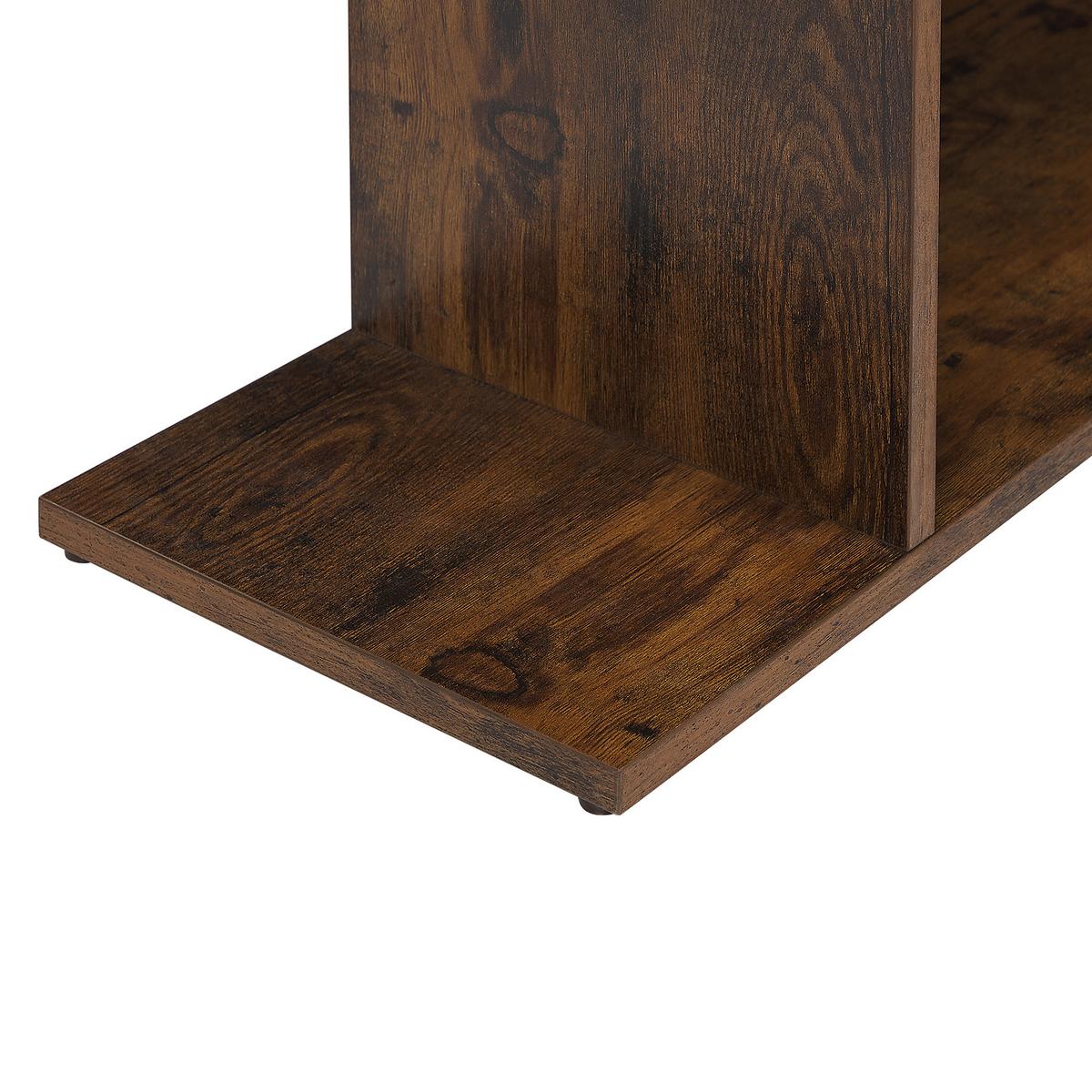 REGAL 6 Fächer Valdosa - Dunkelbraun, Holzwerkstoff (70/191/24cm) - Beliani