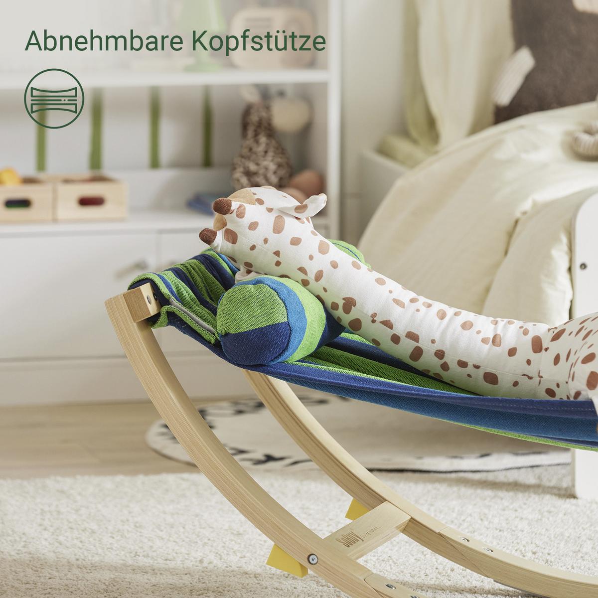 KINDERHÄNGEMATTE Bunt - Multicolor, Holzwerkstoff (124/45/36cm) - SoBuy