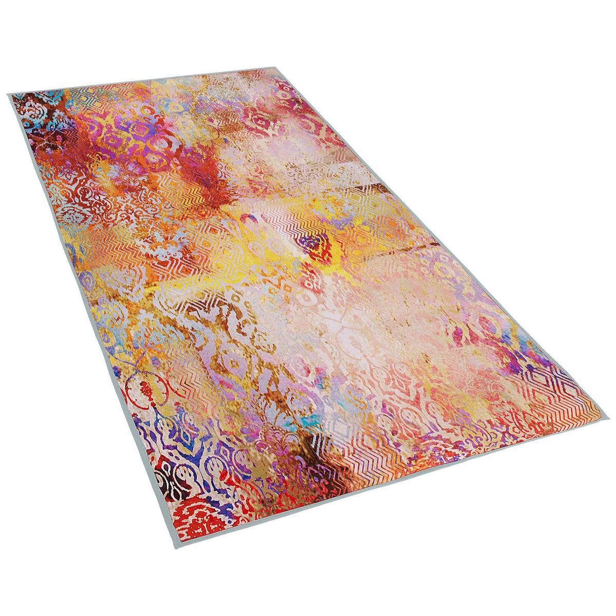 KURZFLOR-TEPPICH Isparta 150/80 cm - Multicolor, Kunststoff (80/150cm) - Beliani