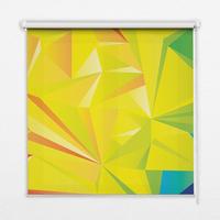INNENROLLO - Fensterrollo - Rollo - 100x100 cm - Buntes Origami-Muster - Gelb, Kunststoff (100/100/0.5cm) - TULUP
