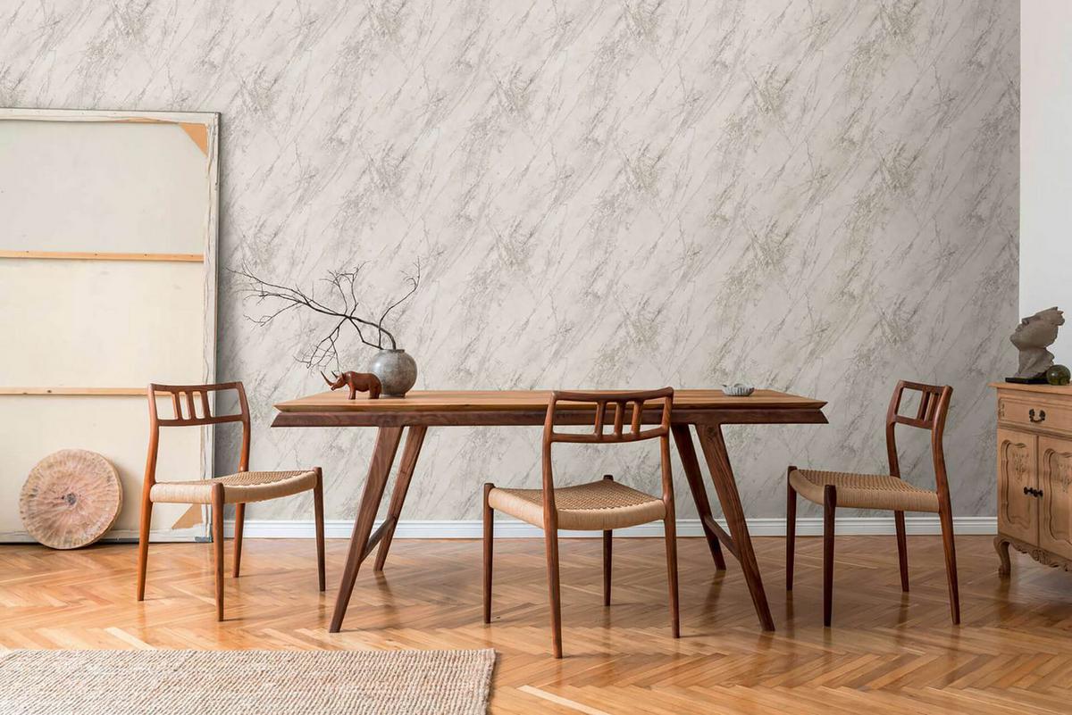 VLIESTAPETE Grau 53/1005 cm - Grau, Textil (53/1cm) - KUNSTLOFT
