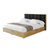 POLSTERBETT mit Bettkasten und Lattenrost, Boxbett ohne Matratze - ENZO2 180x200 Schwarz - Schwarz, Holzwerkstoff/Textil (180/200cm) - ALTDECOR