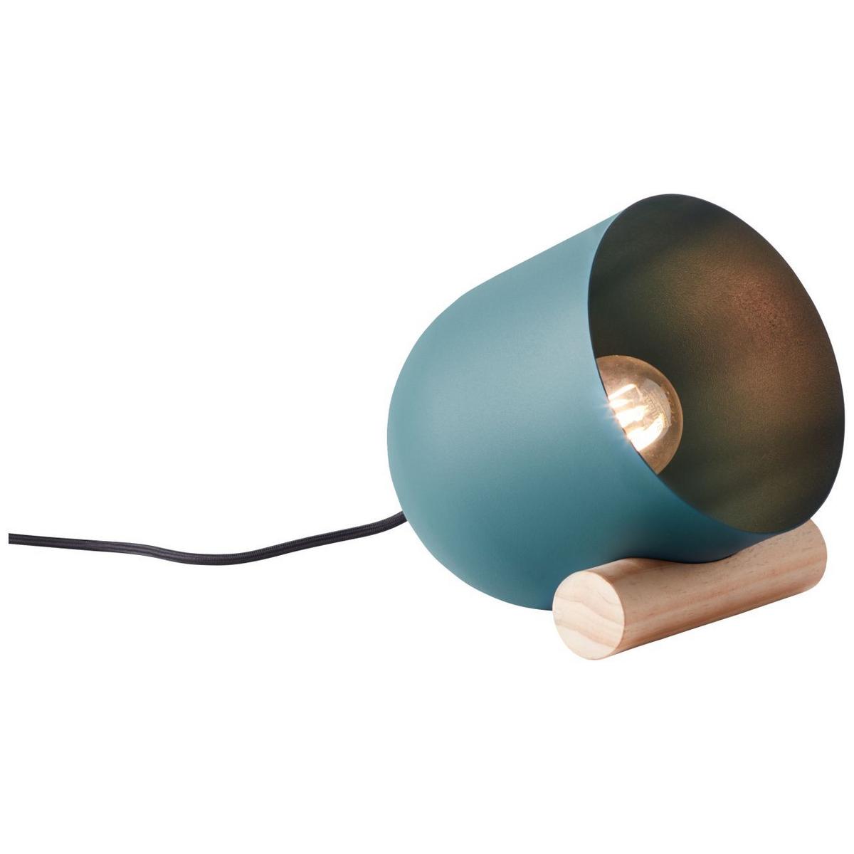 TISCHLEUCHTE Koji 93043/73 - Chromfarben, Holz (22/16/20cm) - Brilliant