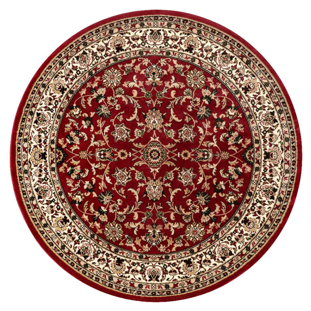 TEPPICH Royal 120 cm - Rot, Textil (120/120cm) - rugsX