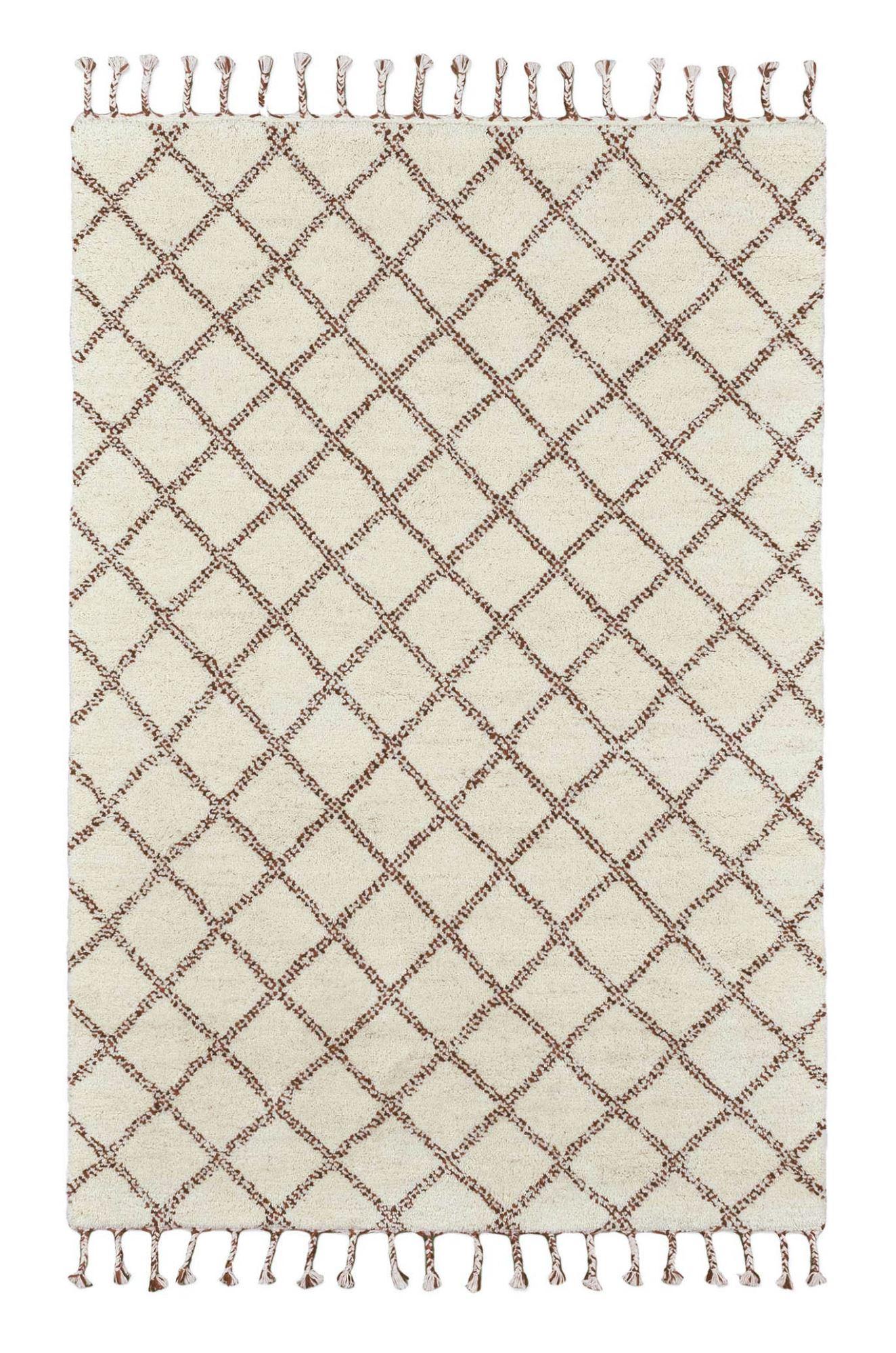 BERBERTEPPICH Marmoucha 190x290 cm - Schwarz, Textil (190/290cm) - THEKO