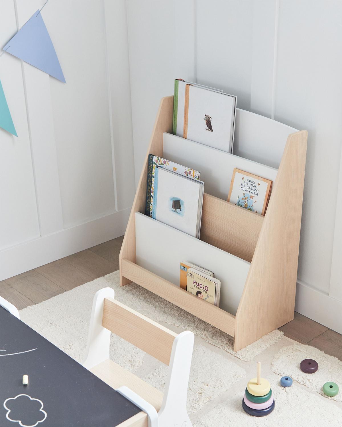BÜCHERREGAL mit 4 Ebenen 70 cm Hellbraun Liloet - Braun, Holzwerkstoff (61/70/30cm) - Beliani