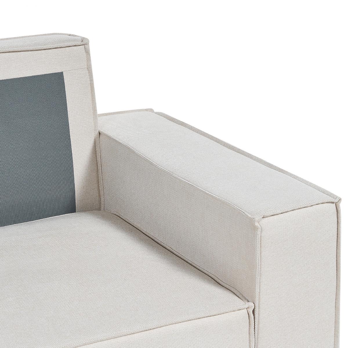 3-SITZER-ECKSOFA beige linksseitig mit Schlaffunktion Stauraum Karila - Beige, Textil (250/150cm) - Beliani