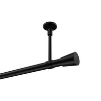GARDINENSTANGE Sonette Sitra 200 cm, 1-läufig, 20 mm Ø Schwarz - Schwarz, Metall (200cm) - INTERDECO