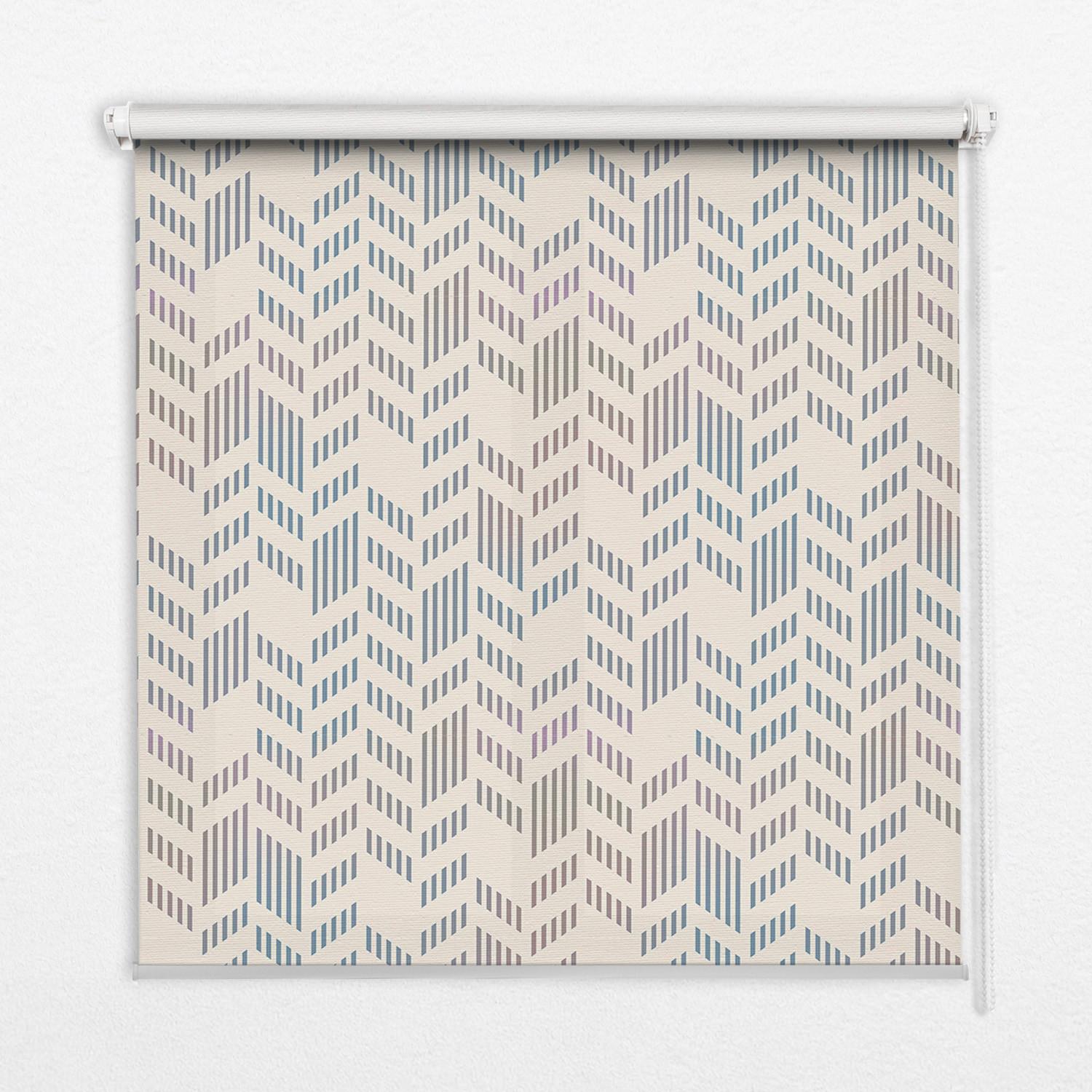 INNENROLLO - Fensterrollo - Rollo - 70x140 cm - Gestreifte Tanne - Grau, Kunststoff (70/140/0.5cm) - TULUP