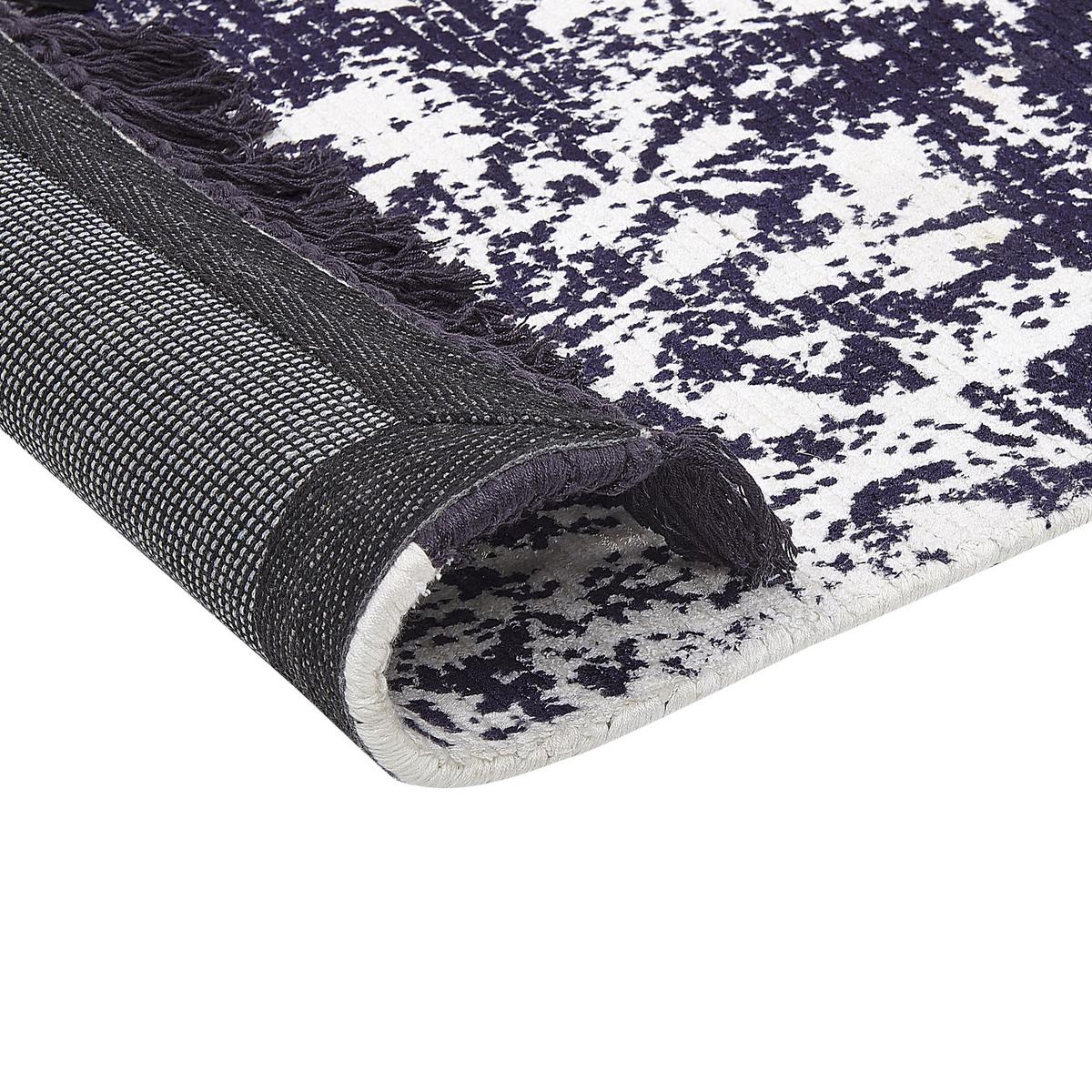 KURZFLOR-TEPPICH Akarsu 200/140 cm - Violett, Naturmaterialien (140/200cm) - Beliani