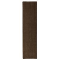 HOCHFLOR VELOURS LÄUFER TEPPICH LUNA - Dunkelbraun, Textil (100/200cm) - Snapstyle