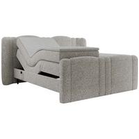 BOXBETT FORTINA 200/200 - Hellgrau Struktur - H3 - Hellgrau, Holz/Textil (200/200cm) - MKS