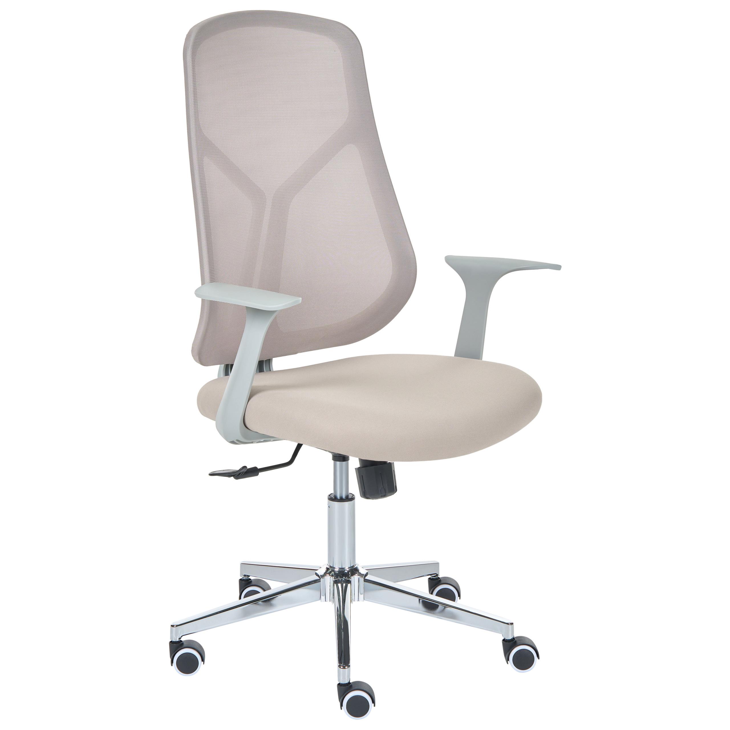 BÜROSTUHL Beige Nuviner - Beige, Textil (60/109/60cm) - Beliani