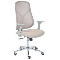 BÜROSTUHL Beige Nuviner - Beige, Textil (60/109/60cm) - Beliani