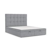 POLSTERBETT Guam mit Stauraum 200/200 cm Grau im Alta Stoff - Schwarz/Grau, Holz/Holzwerkstoff (200/200cm) - AltaBeds