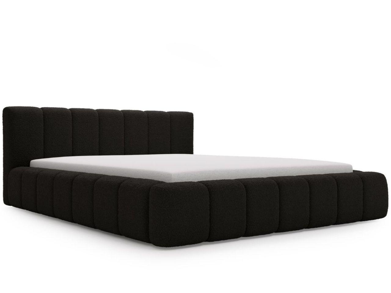 POLSTERBETT Orio 140x200 Schwarz - Schwarz, Textil (140/200cm) - Graingold