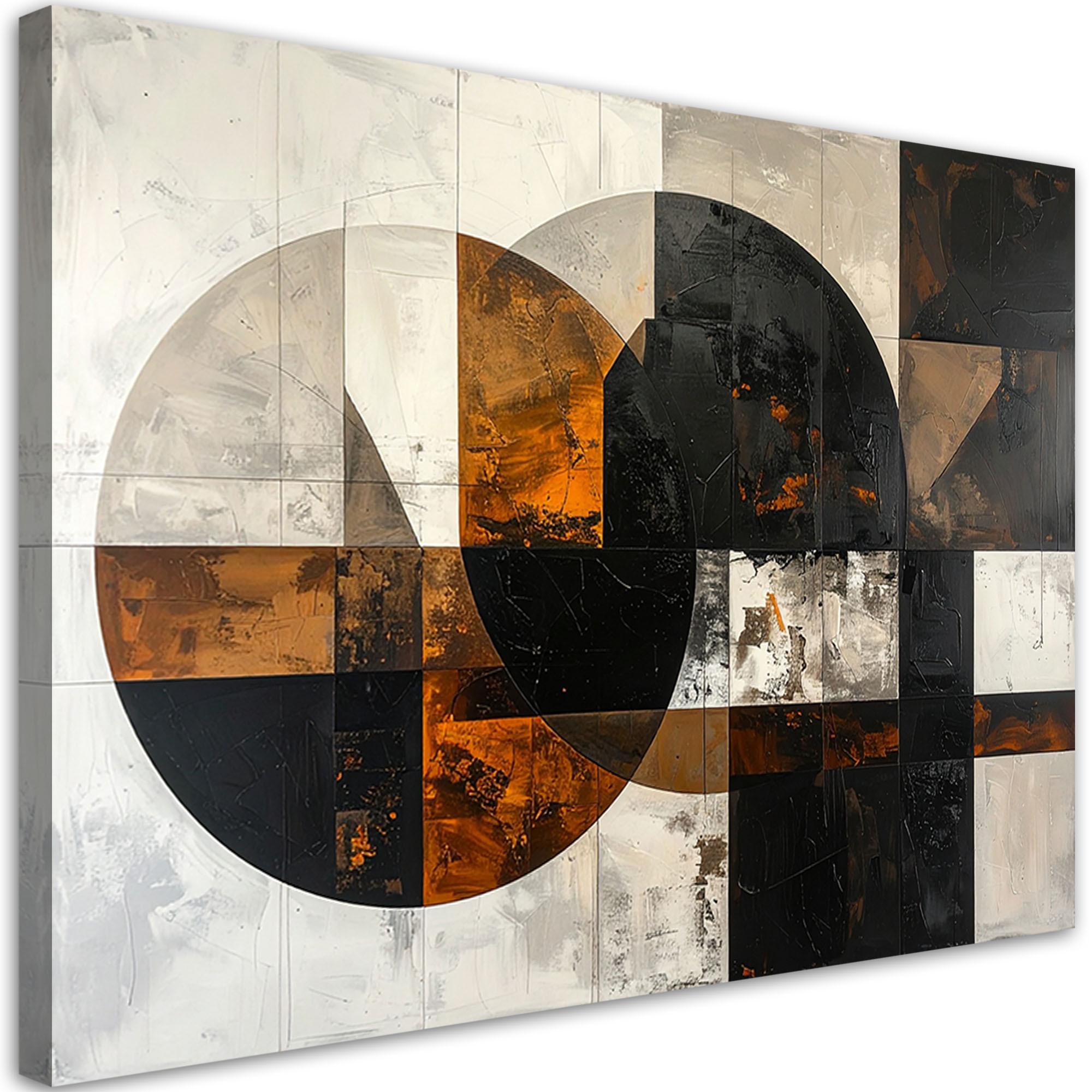 LEINWANDBILD 3D und geometrisch 30x20cm - Braun, Textil (30/20cm) - Feeby