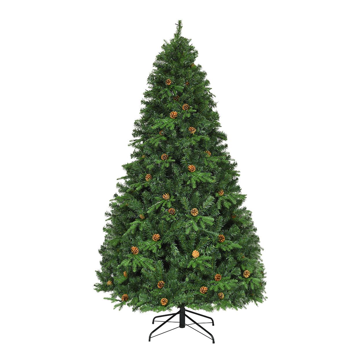WEIHNACHTSBAUM Grün - Grün, Kunststoff (210cm) - COSTWAY