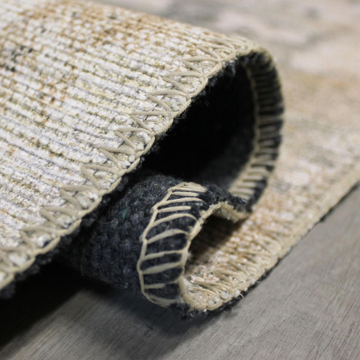 TEPPICH Waschbar HURST, abstrakt, Gelb-Natur, 115 x 170 cm - Beige, Textil (170/115cm) - KADIMA DESIGN
