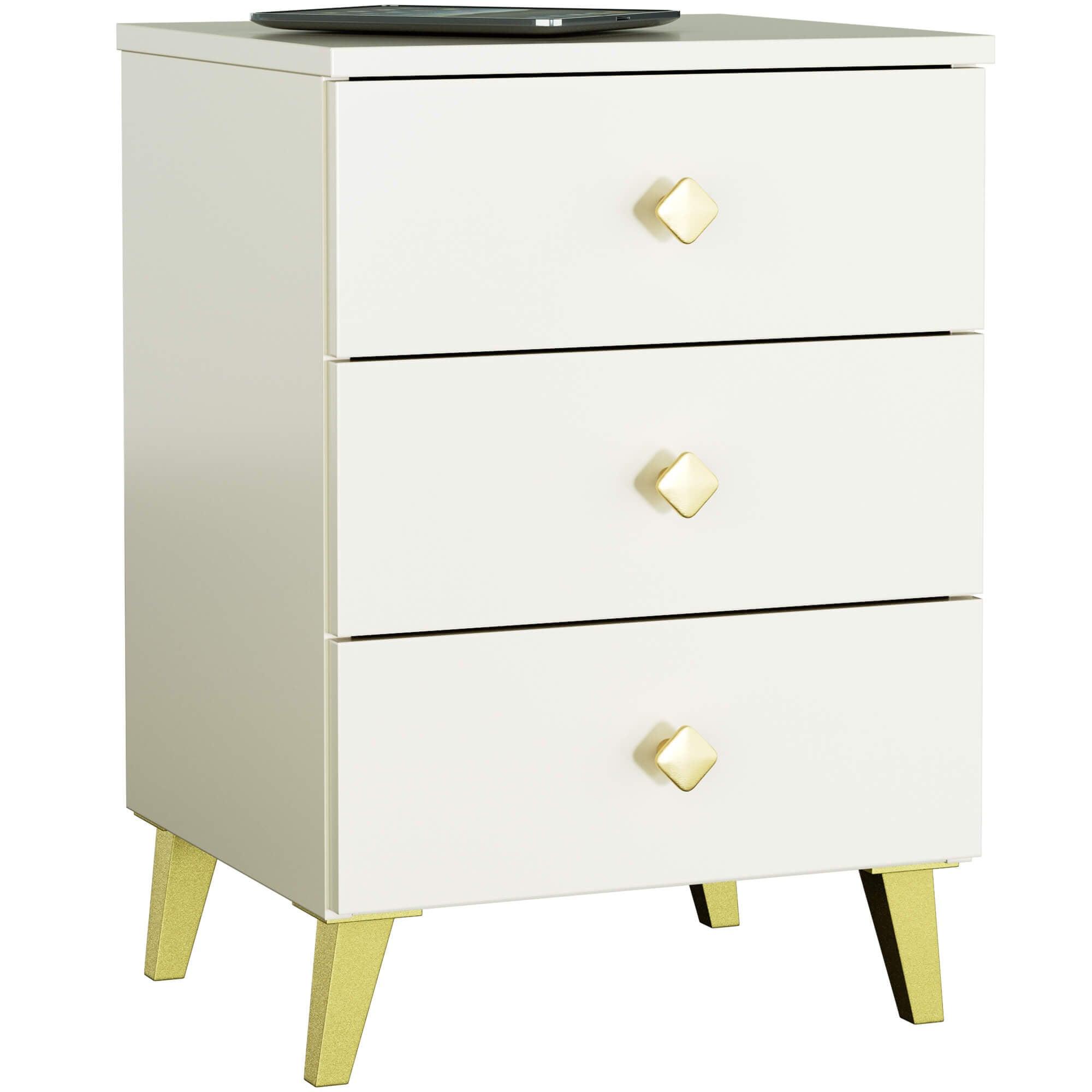 NACHTTISCH Kaschmir 58/40/37 - Kaschmir, Holzwerkstoff (40/58/37cm) - RAUMHIRSCH FURNITURE