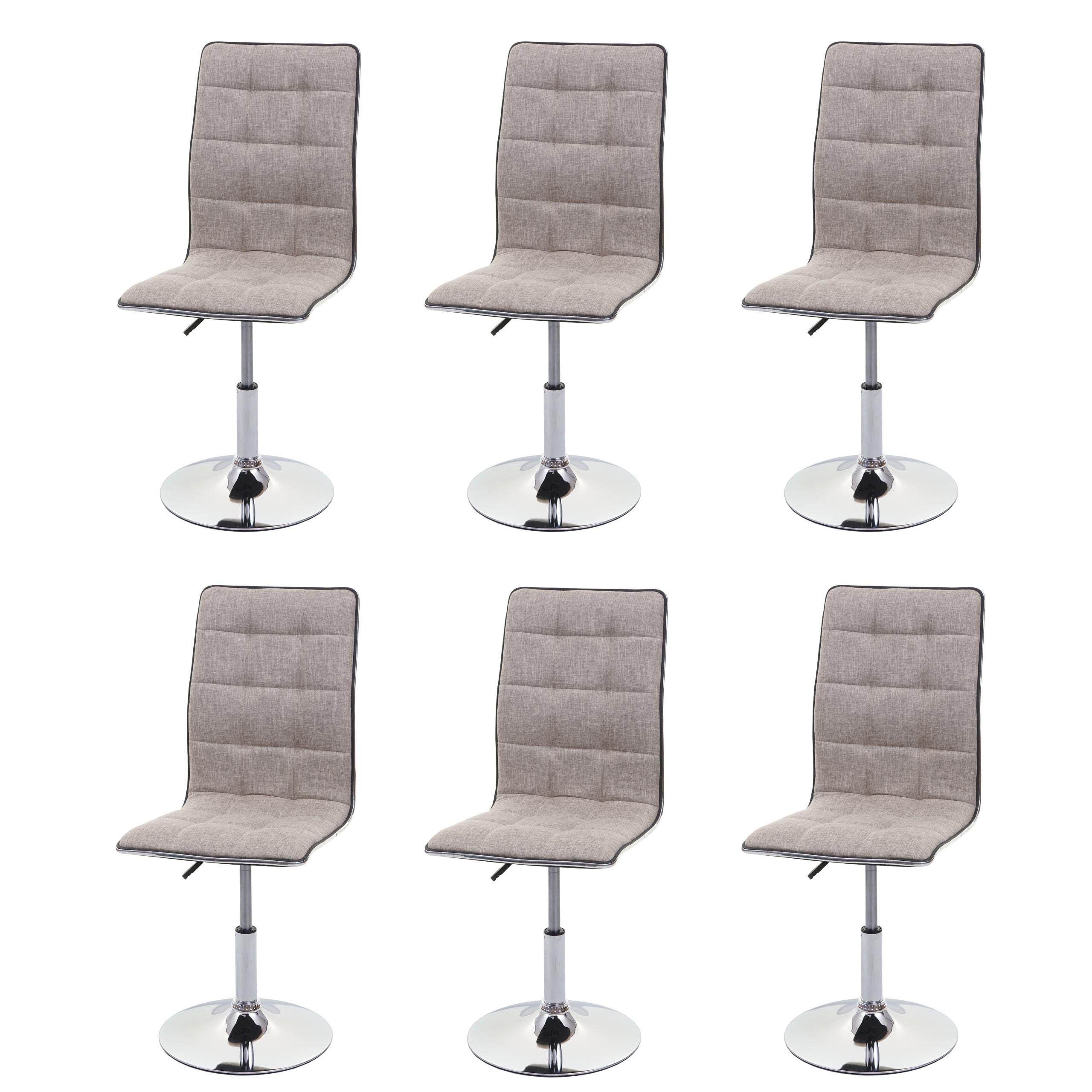 ESSZIMMERSTUHL Beige, Grau 6er-Set - Greige/Beige, Textil (43/103/54cm) - MCW
