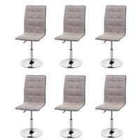 ESSZIMMERSTUHL Beige, Grau 6er-Set - Greige/Beige, Textil (43/103/54cm) - MCW