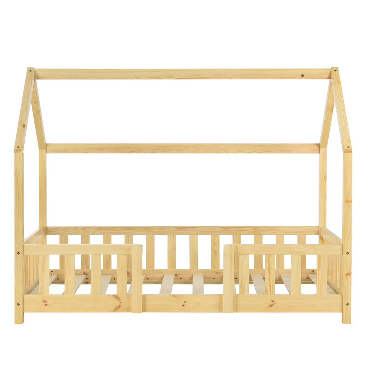 HAUSBETT Sisimiut - Naturfarben, Holz (80/160cm) - [en.casa]