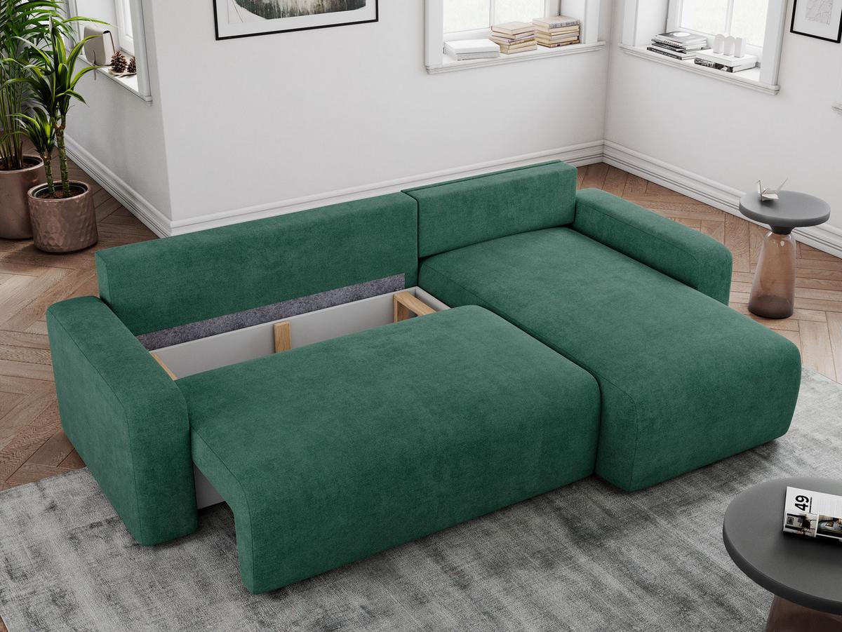 ECKSOFA ARGOS Grün Struktur - Schwarz/Grün, Kunststoff/Textil (245/150cm) - MKS