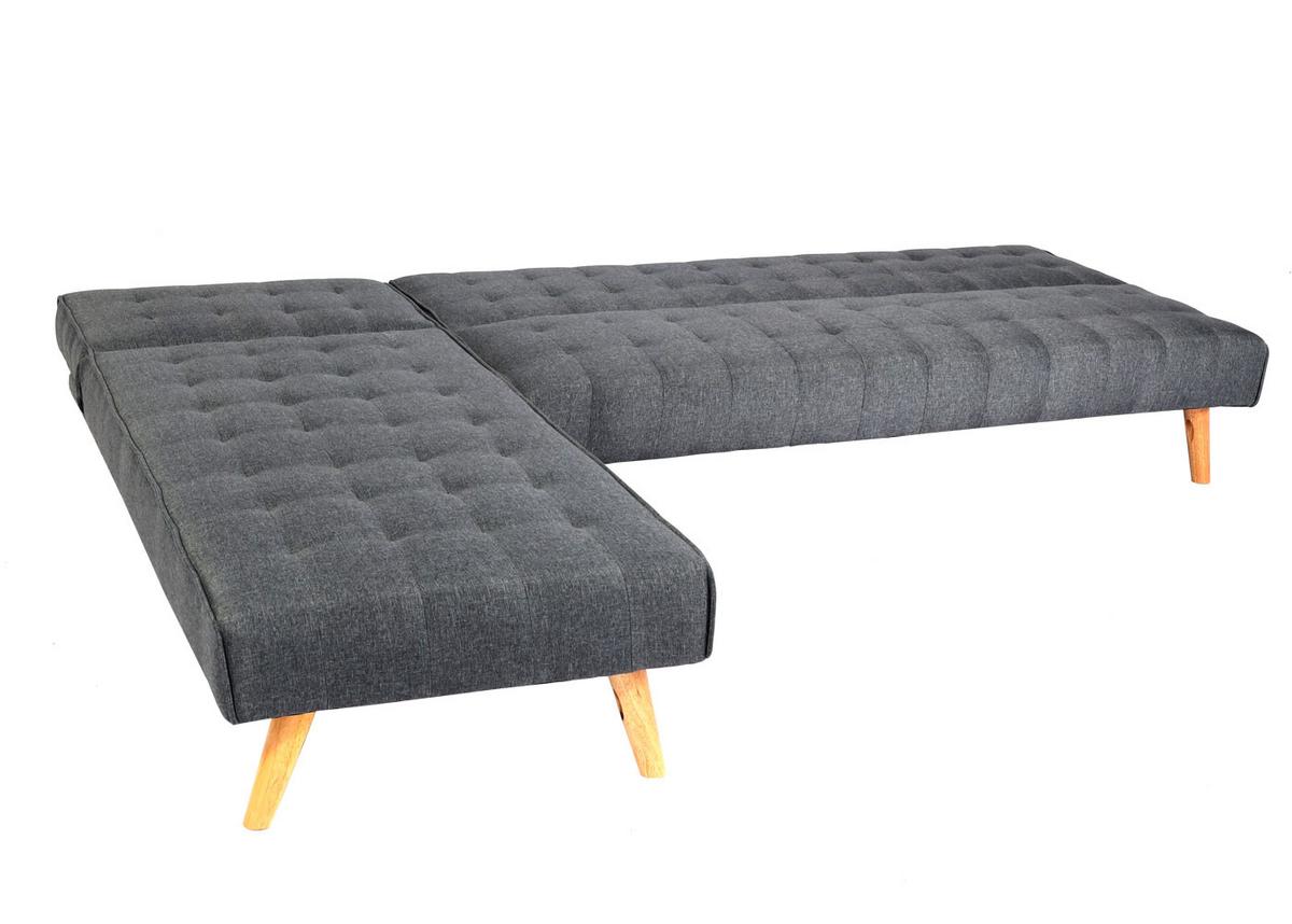 ECKSOFA Anthrazit - Dunkelgrau/Anthrazit, Textil (256/176cm) - MCW