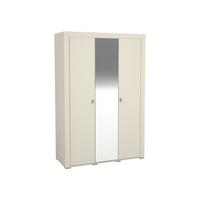KLEIDERSCHRANK Mossa 3D MO02 - Kaschmir/Goldfarben, Holzwerkstoff/Kunststoff (138/206/56cm) - MIRJAN24