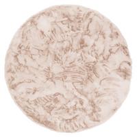 FELLTEPPICH LUXUS SUPER SOFT PLUSH RUND - Beige, Textil (120/120cm) - Pergamon