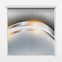 INNENROLLO - Fensterrollo - Rollo - 130x140 cm - Metallabstraktion - Grau, Kunststoff (130/140/0.5cm) - TULUP