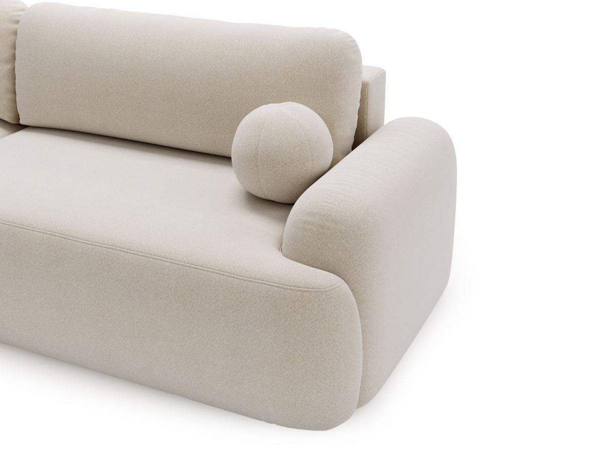 ECKSOFA Aurio Beige Links - Beige, Holz/Textil (177/261cm) - Graingold
