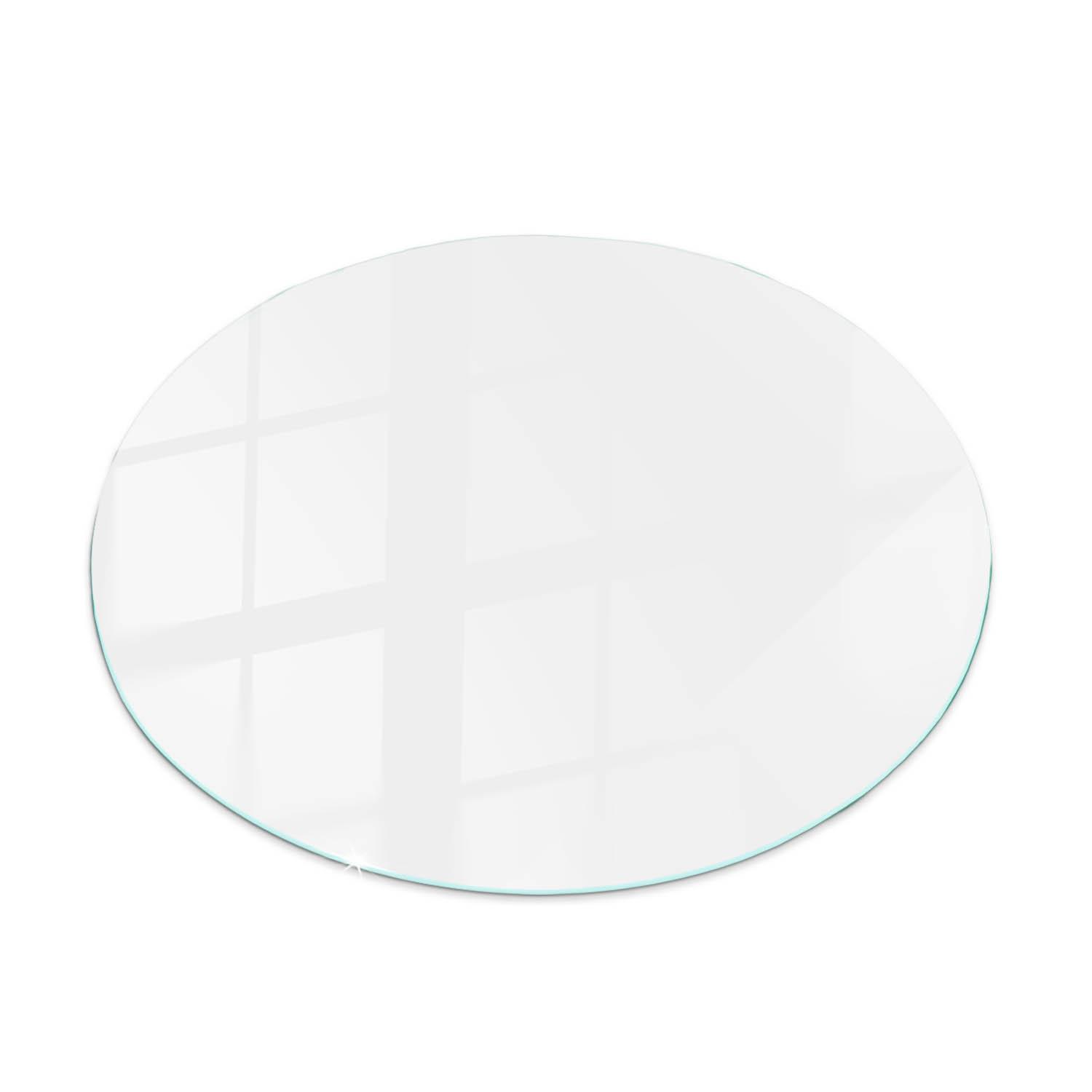 TISCHPLATTE fi90 cm Farbe Weiß, glatt - Weiß, Glas (0.4/90/90cm) - TULUP