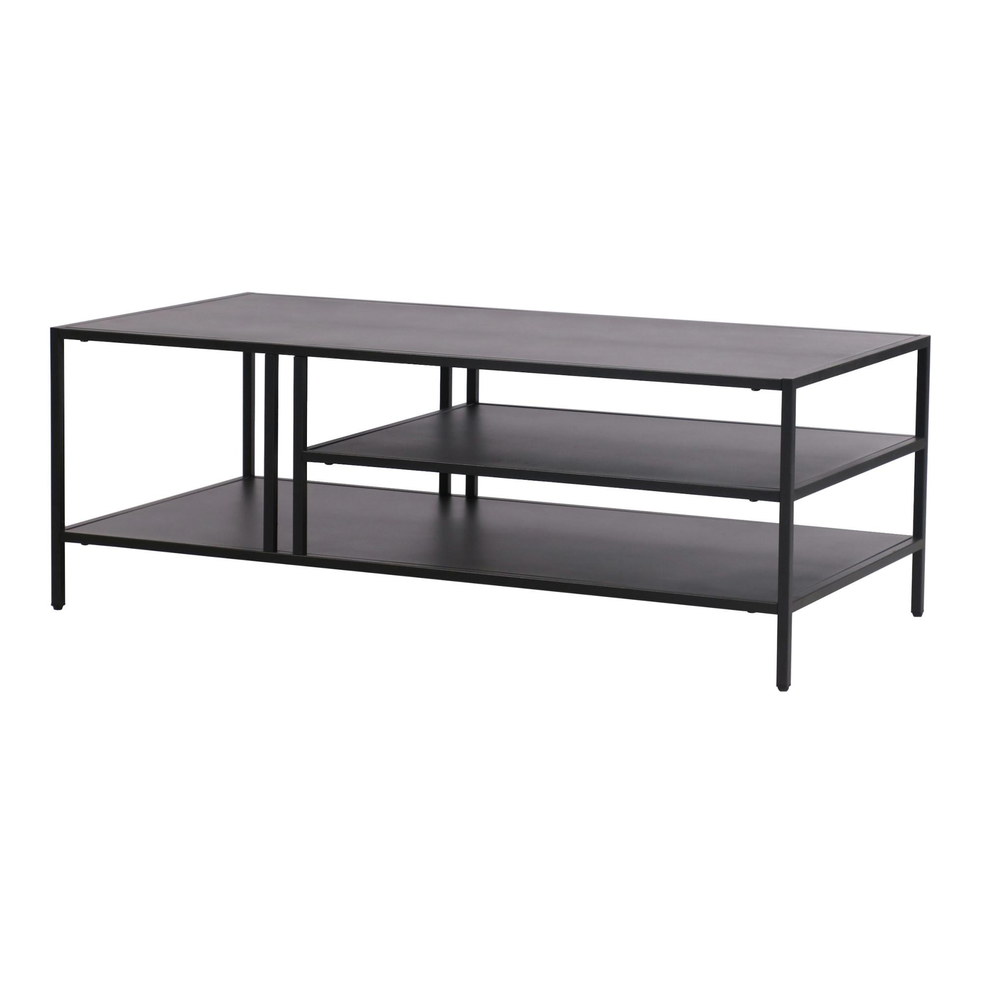 COUCHTISCH Kumlinge 40/110/55 cm - Schwarz, Metall (55/110/40cm) - [en.casa]