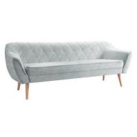 SOFA Skand 3 - Hellgrau/Naturfarben, Holz/Textil (180/75/74cm) - MIRJAN24