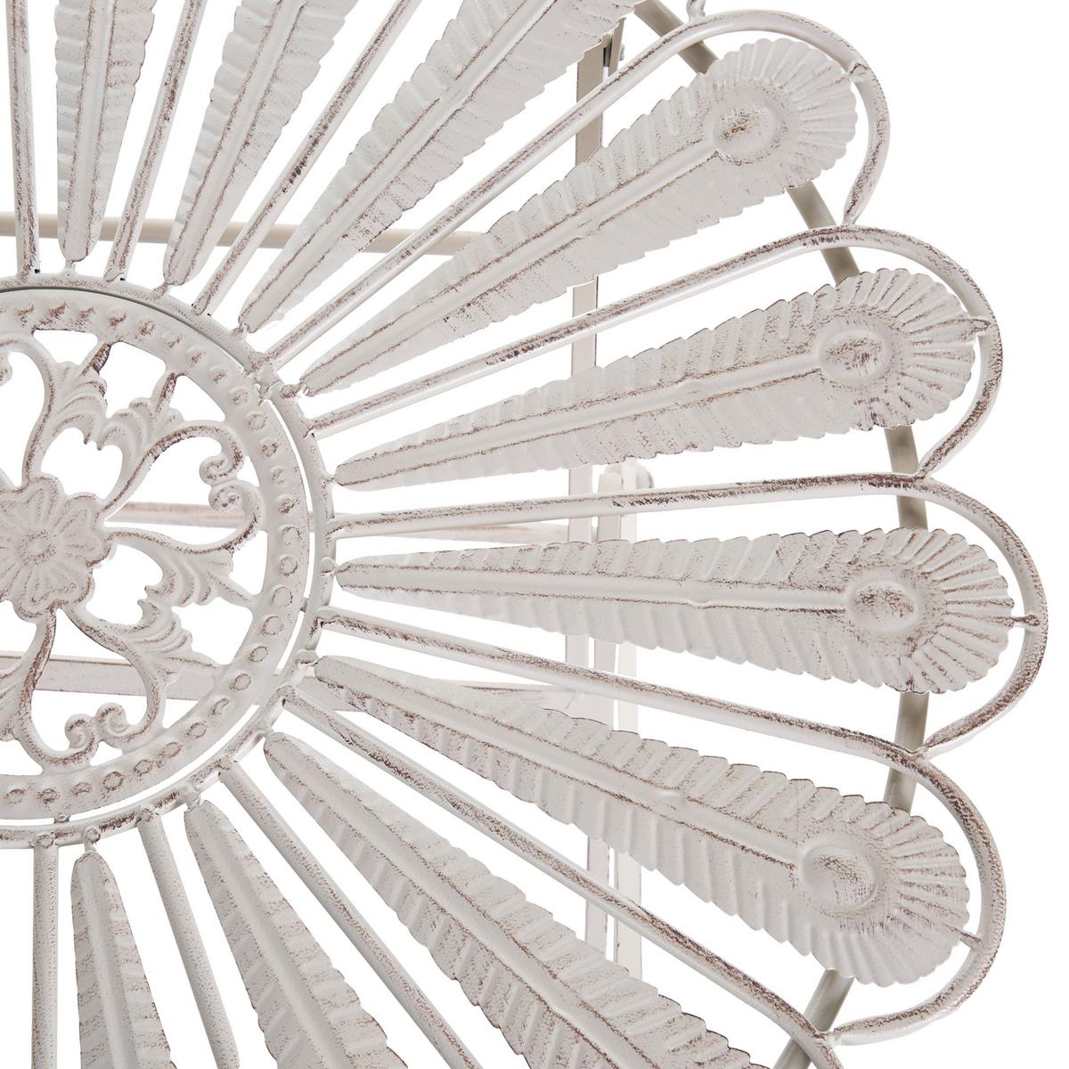 BISTROTISCH 71/71 cm Metall Cremeweiß Pavia - Weiß, Metall (71/71/76cm) - Beliani