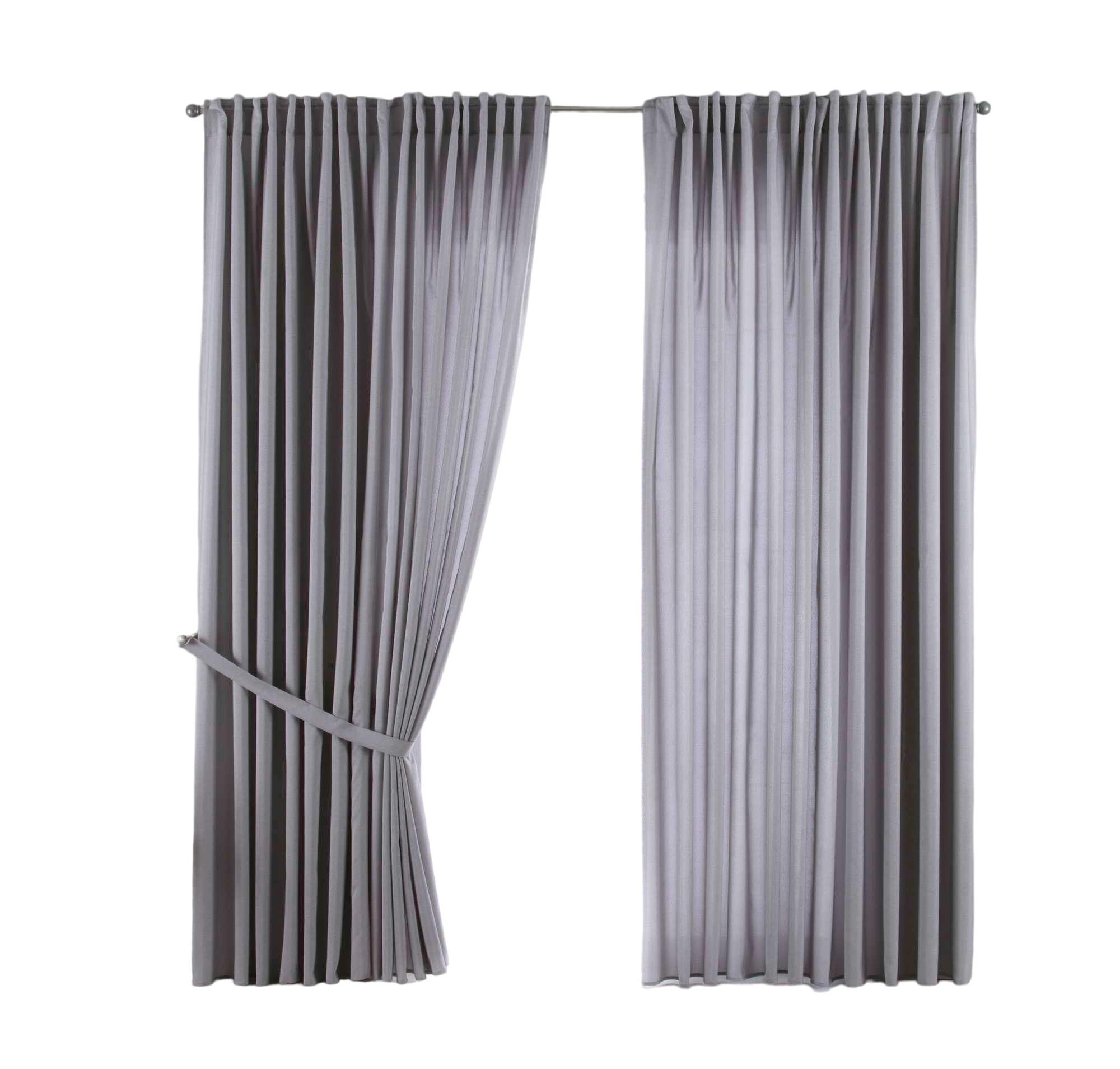 SCHLAUFENGARDINE 2ER SET »Jena« HxB 250x300 cm Silber - Silberfarben, Textil (300/250cm) - Gardinenbox