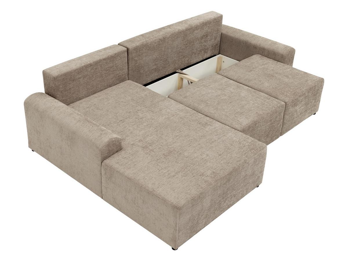 ECKSOFA Bella L, Seite: Rechts - Blaugrau/Schwarz, Holz/Kunststoff (258/168cm) - MIRJAN24