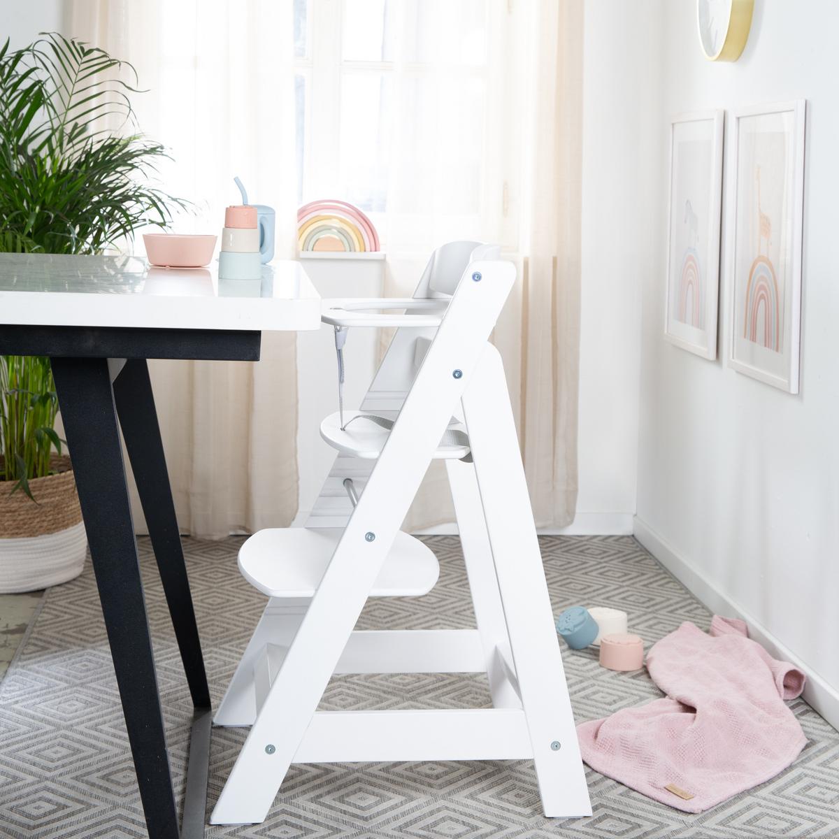 KINDERHOCHSTUHL Sit Up Flex Weiß - Weiß, Holzwerkstoff (44.5/80/54cm) - Roba