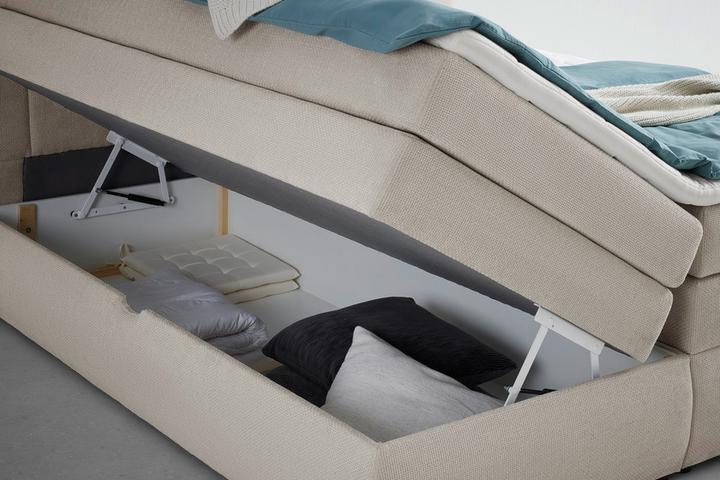 Boxspringbett Bettkasten beidseitig aufklappbar Stauraum