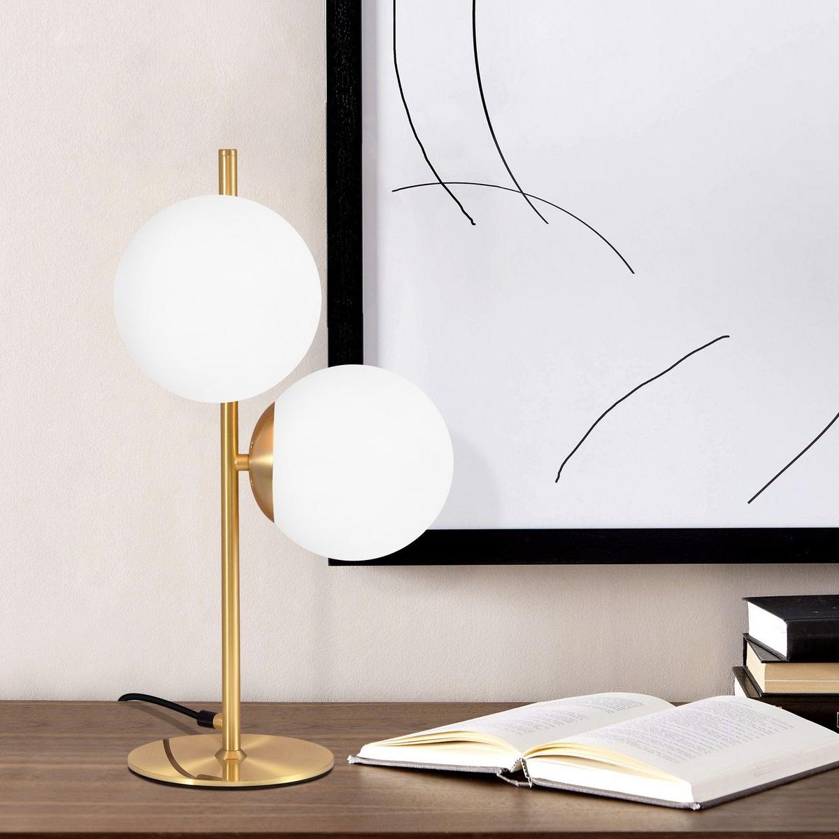 TISCHLEUCHTE Oase 21.5/21.5/45 cm - Goldfarben, Metall (21.5/21.5/45cm) - Nettlife