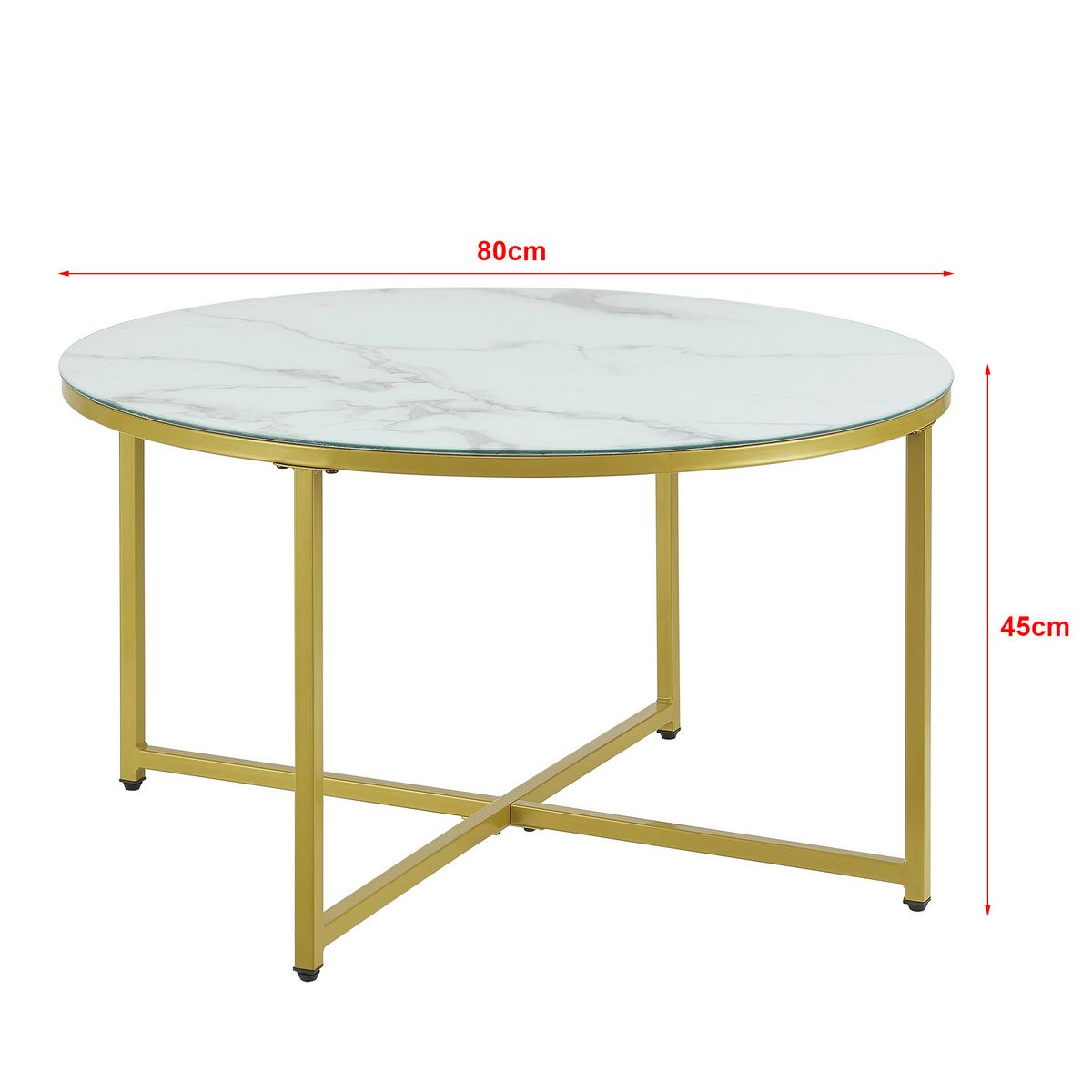 COUCHTISCH Uppvidinge 80/80/45 - Weiß, Holzwerkstoff (80/80/45cm) - [en.casa]