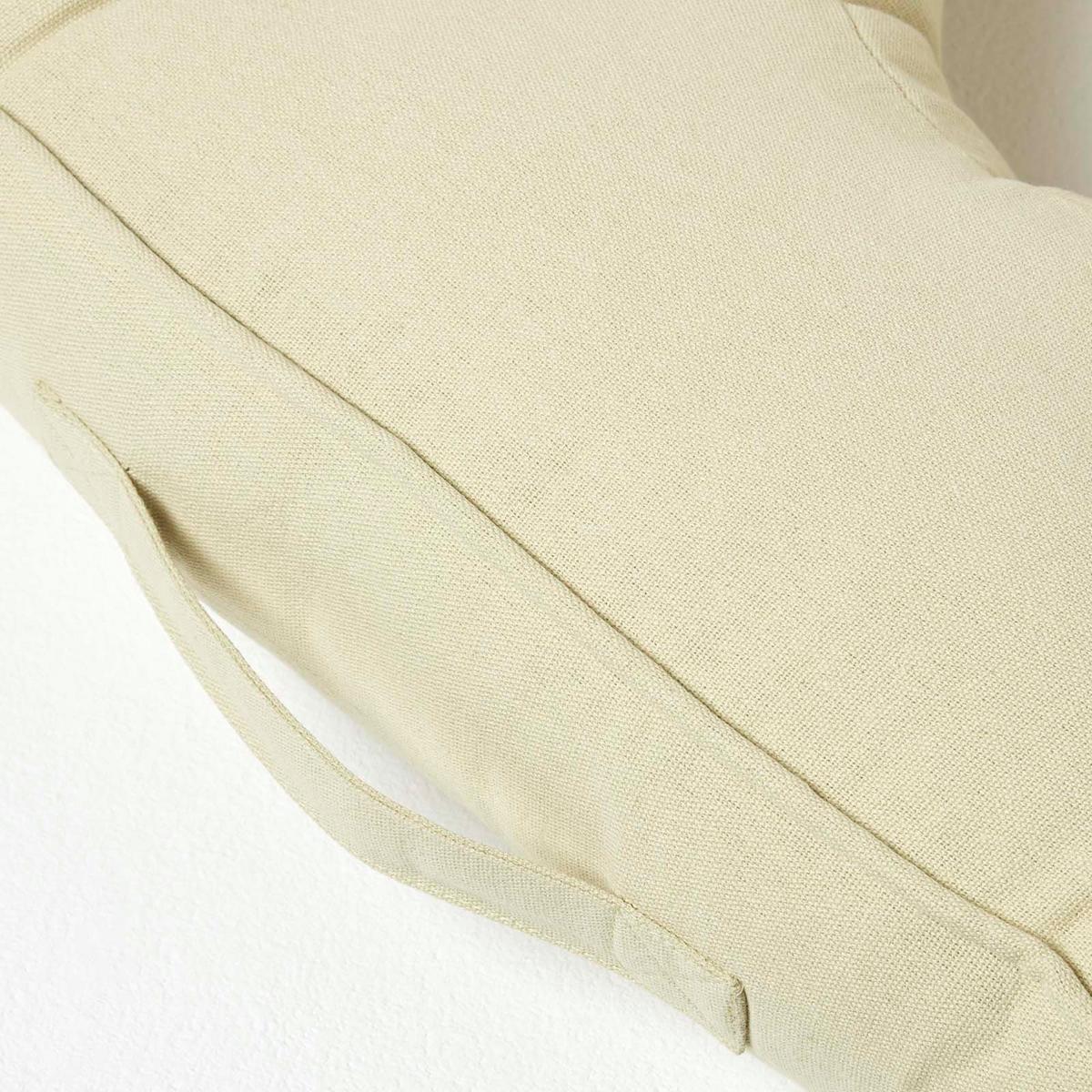 SITZKISSEN mit Aussparung hellgrün 50/50/10 cm – Entlastungskissen, Baumwolle - Hellgrün, Textil (50/50/10cm) - Homescapes