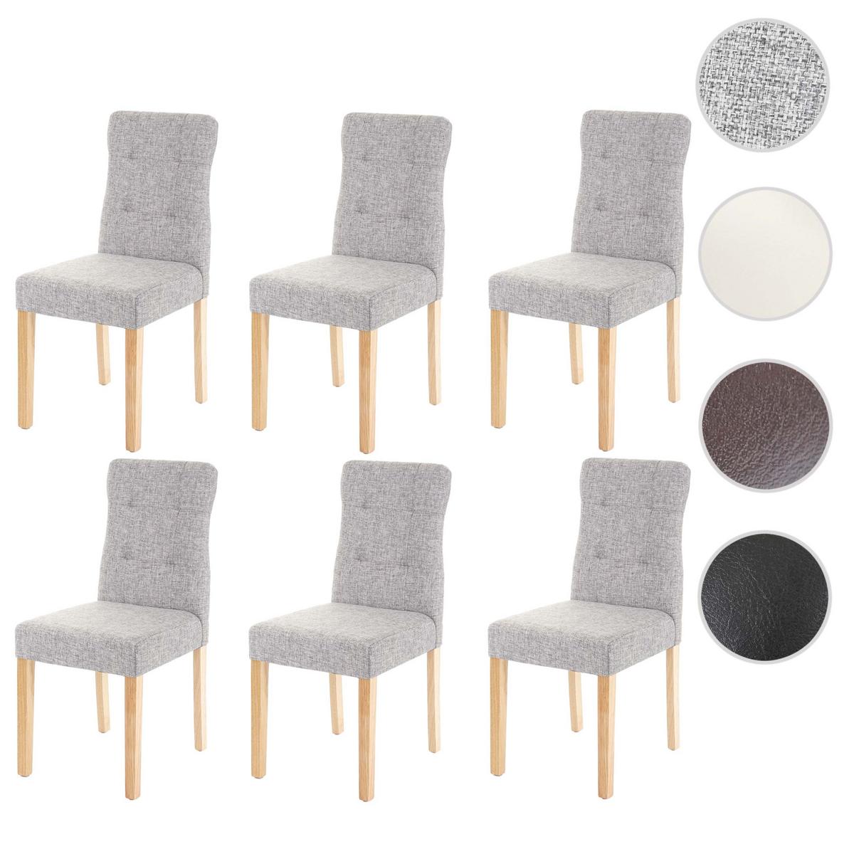 ESSZIMMERSTUHL Grau 6er-Set - Grau, Textil (41/88/55cm) - MCW
