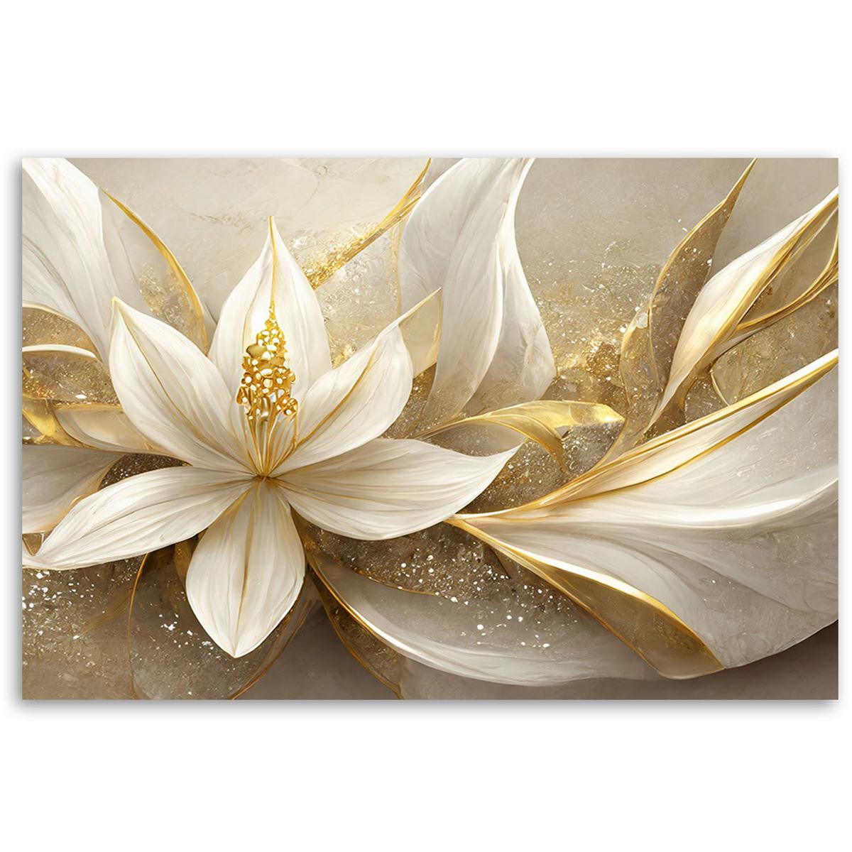 KUNSTDRUCK Gold 100/70 cm - Goldfarben, Textil (100/70cm) - KUNSTLOFT
