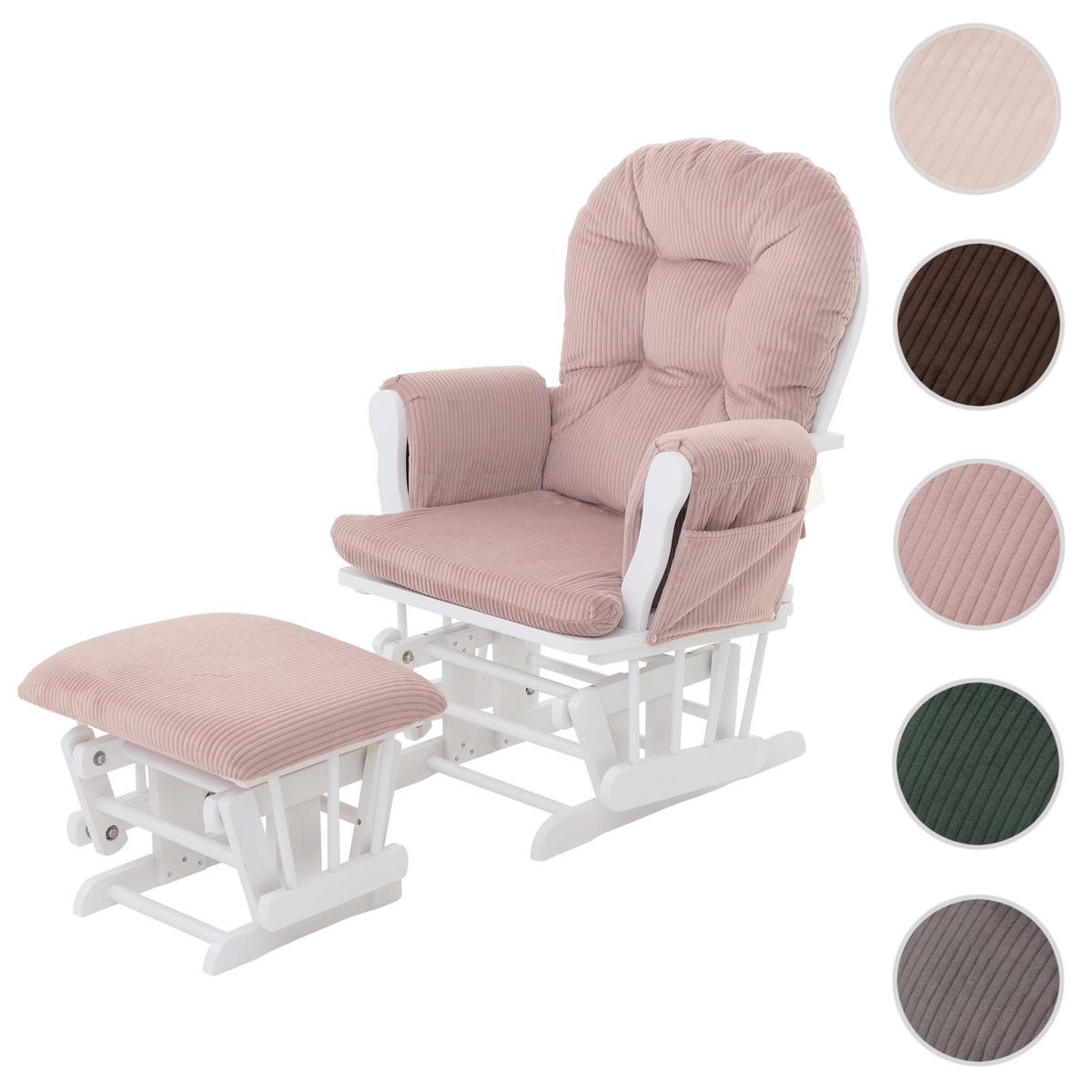 RELAXSESSEL Altrosa, Weiß - Altrosa/Weiß, Textil (74/103/71cm) - MCW