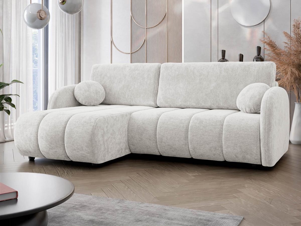 ECKSOFA Zara 2rLC - Schwarz/Naturfarben, Holz/Kunststoff (233/160cm) - MIRJAN24
