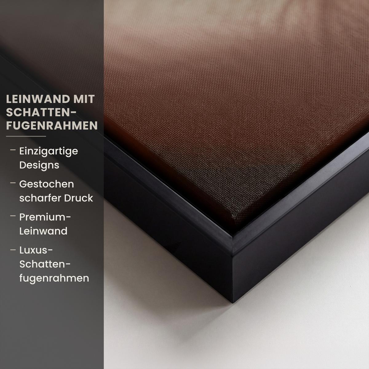 LEINWAND Bilder mit Rahmen - Frau - Gold - Luxus - Porträt - 140x90 - Goldfarben, Textil (140/90cm) - MuchoWow