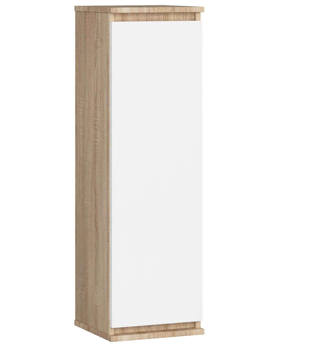 HÄNGESCHRANK Eiche Sonoma, Weiß 99/30/30 - Weiß/Sonoma Eiche, Holzwerkstoff (30/99/30cm) - RAUMHIRSCH FURNITURE